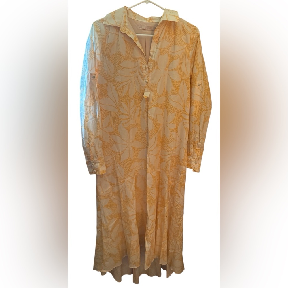Hutch Women's Long-Sleeve Floral Tunic Dress - Yellow & Cream